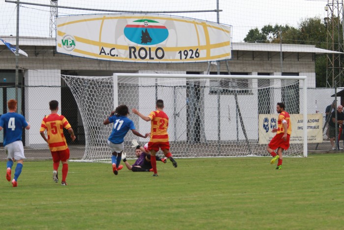 Il gol del 2-0 di Faraci (foto Lasagna)